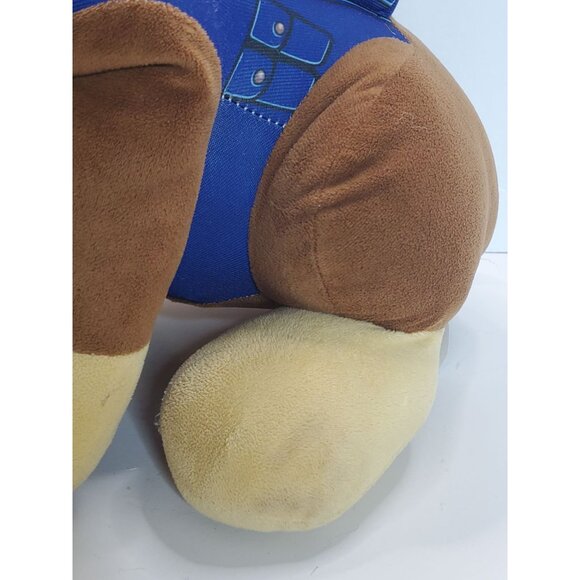 Paw Patrol Chase Plush Toy Sitting 17" Brown & Blue Polyester Stuffed Animal - Picture 3 of 16